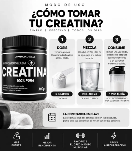 Creatina Monohidratada y Micronizada 100% Pack2 - Imagen 4
