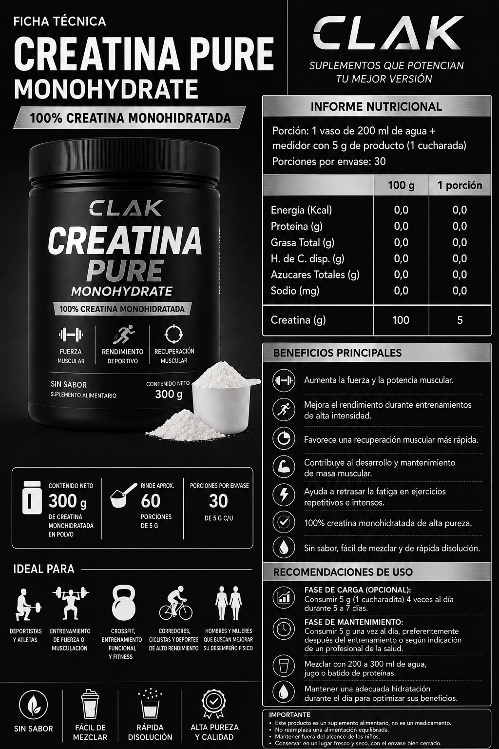 Pack Deportista - Creatina /Omega3/ Multivitaminico (Aben 5) - Imagen 3